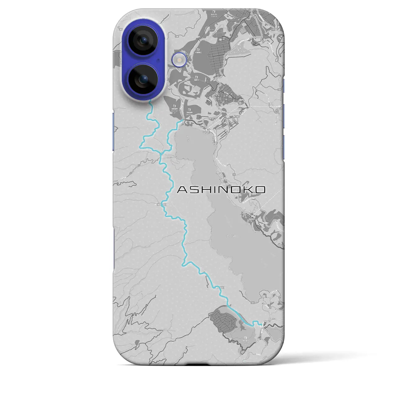 【芦ノ湖(静岡県)】スカイラインiPhoneケース(バックカバータイプ)アッシュ・iPhone 16 Pro Max 用