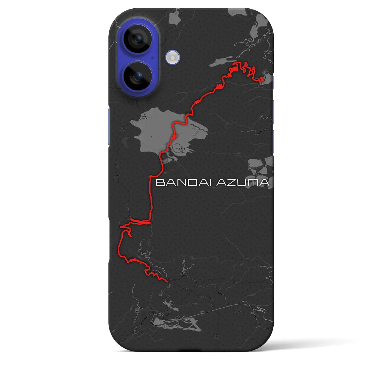 【磐梯吾妻(福島県)】スカイラインiPhoneケース(バックカバータイプ)チャコール・iPhone 16 Pro Max 用