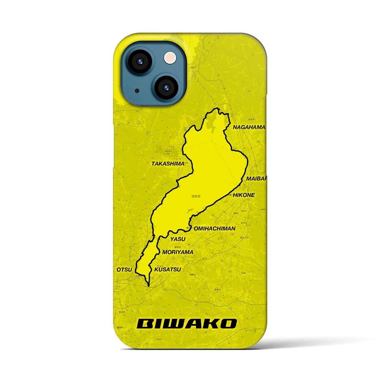 【琵琶湖(滋賀県)】サイクリストiPhoneケース(バックカバータイプ)