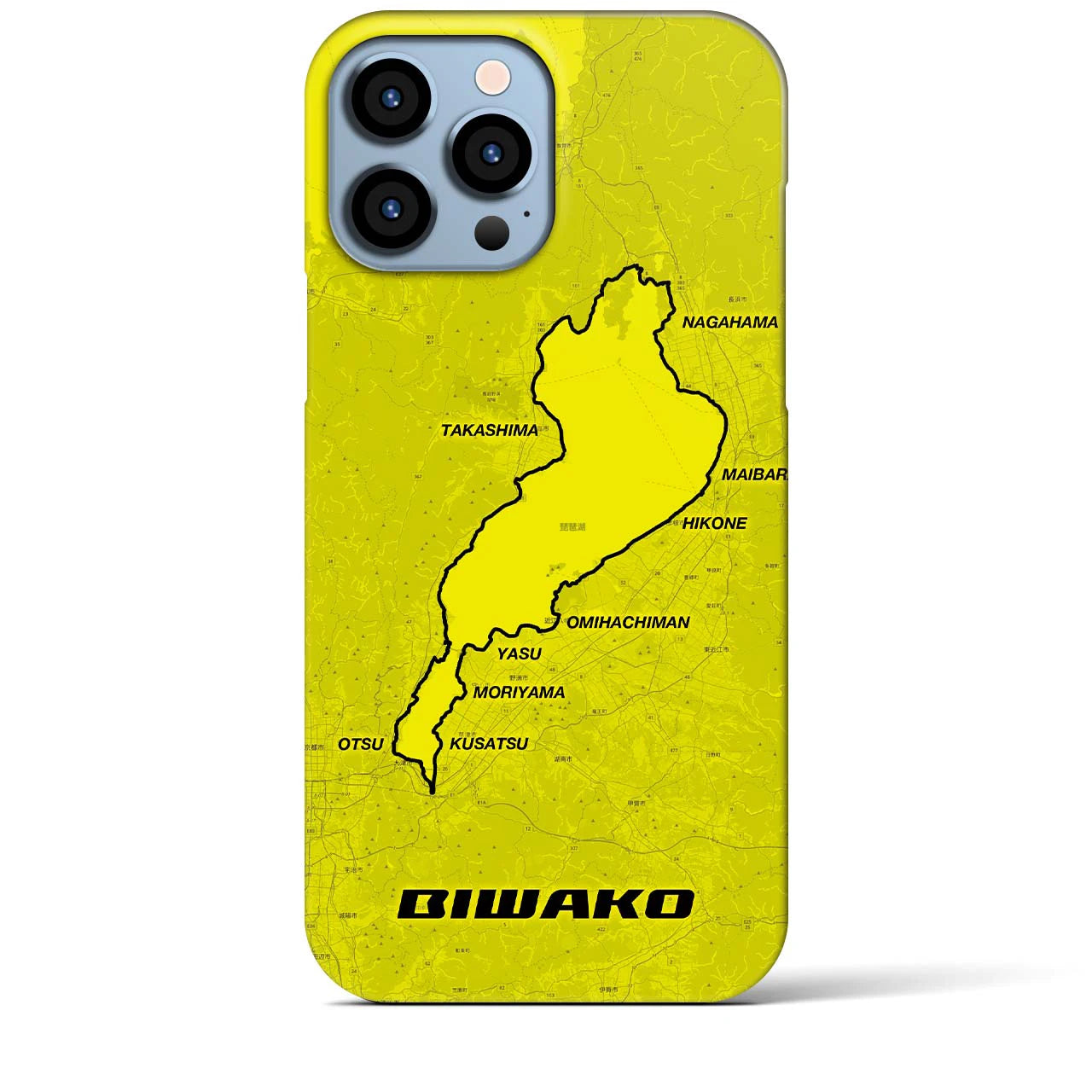 【琵琶湖(滋賀県)】サイクリストiPhoneケース(バックカバータイプ)