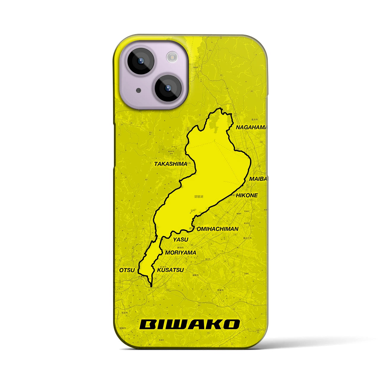 【琵琶湖(滋賀県)】サイクリストiPhoneケース(バックカバータイプ)