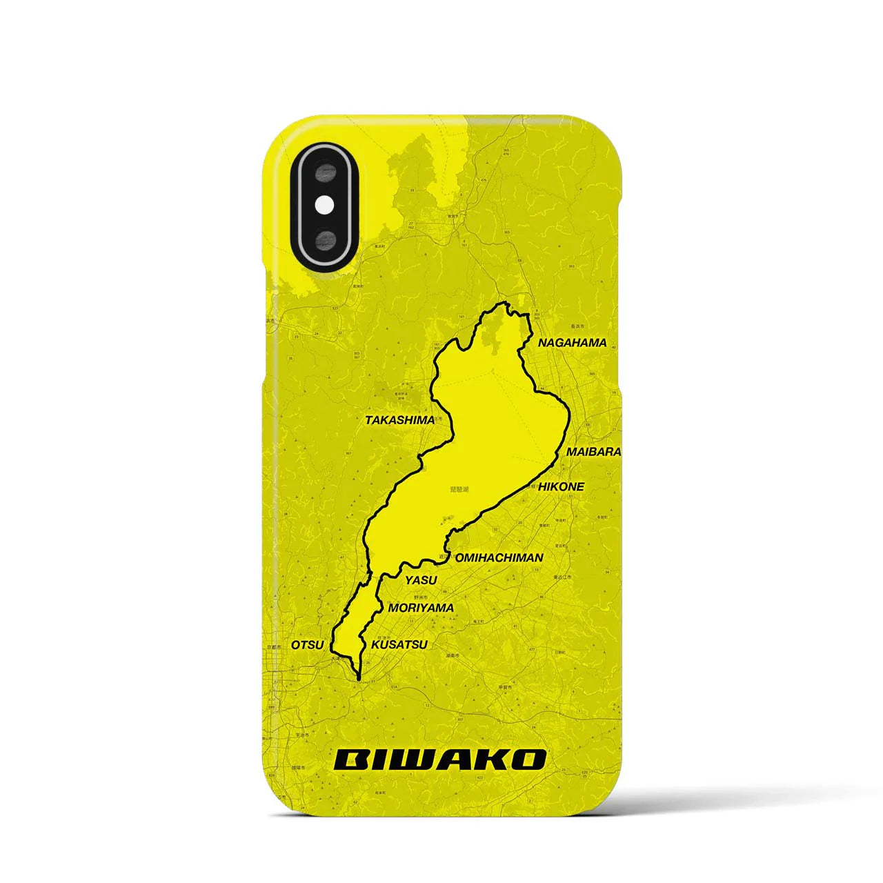 【琵琶湖(滋賀県)】サイクリストiPhoneケース(バックカバータイプ)