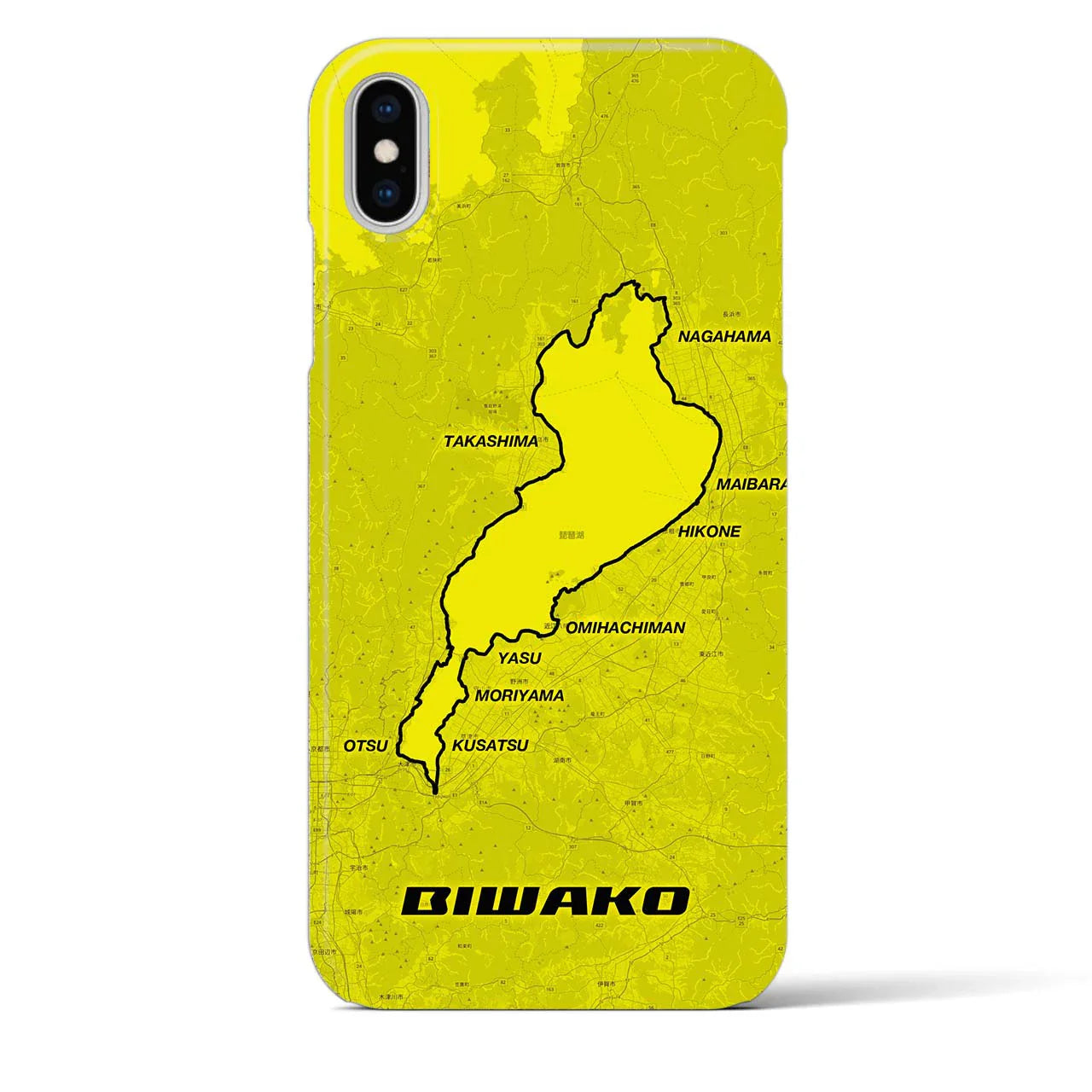 【琵琶湖(滋賀県)】サイクリストiPhoneケース(バックカバータイプ)