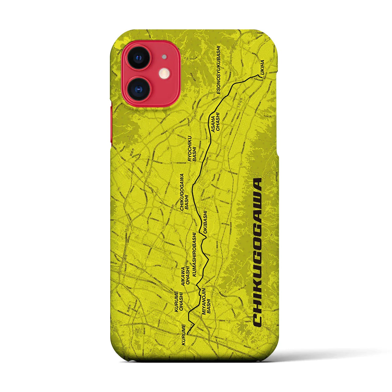 【筑後川(福岡県)】サイクリストiPhoneケース(バックカバータイプ)