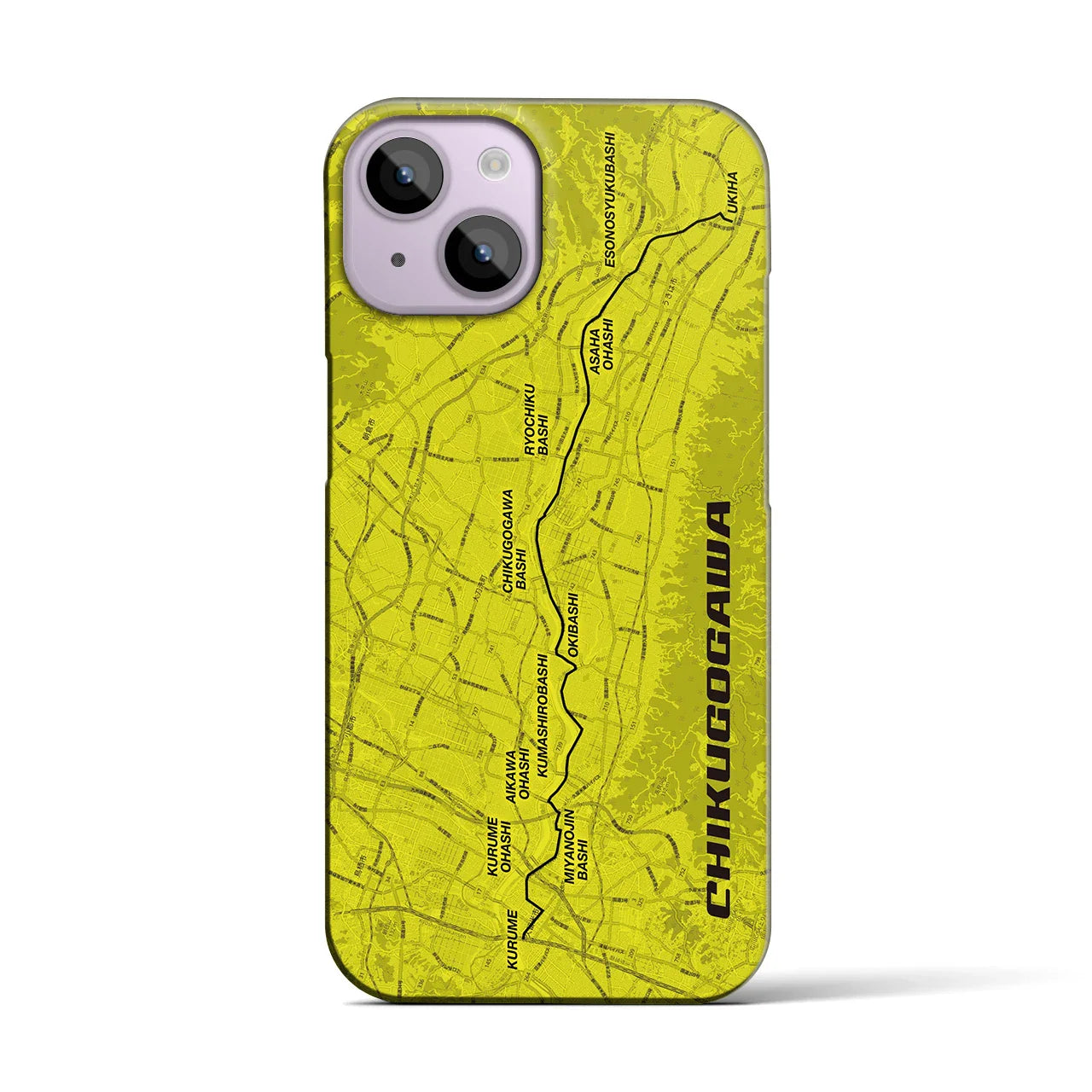 【筑後川(福岡県)】サイクリストiPhoneケース(バックカバータイプ)