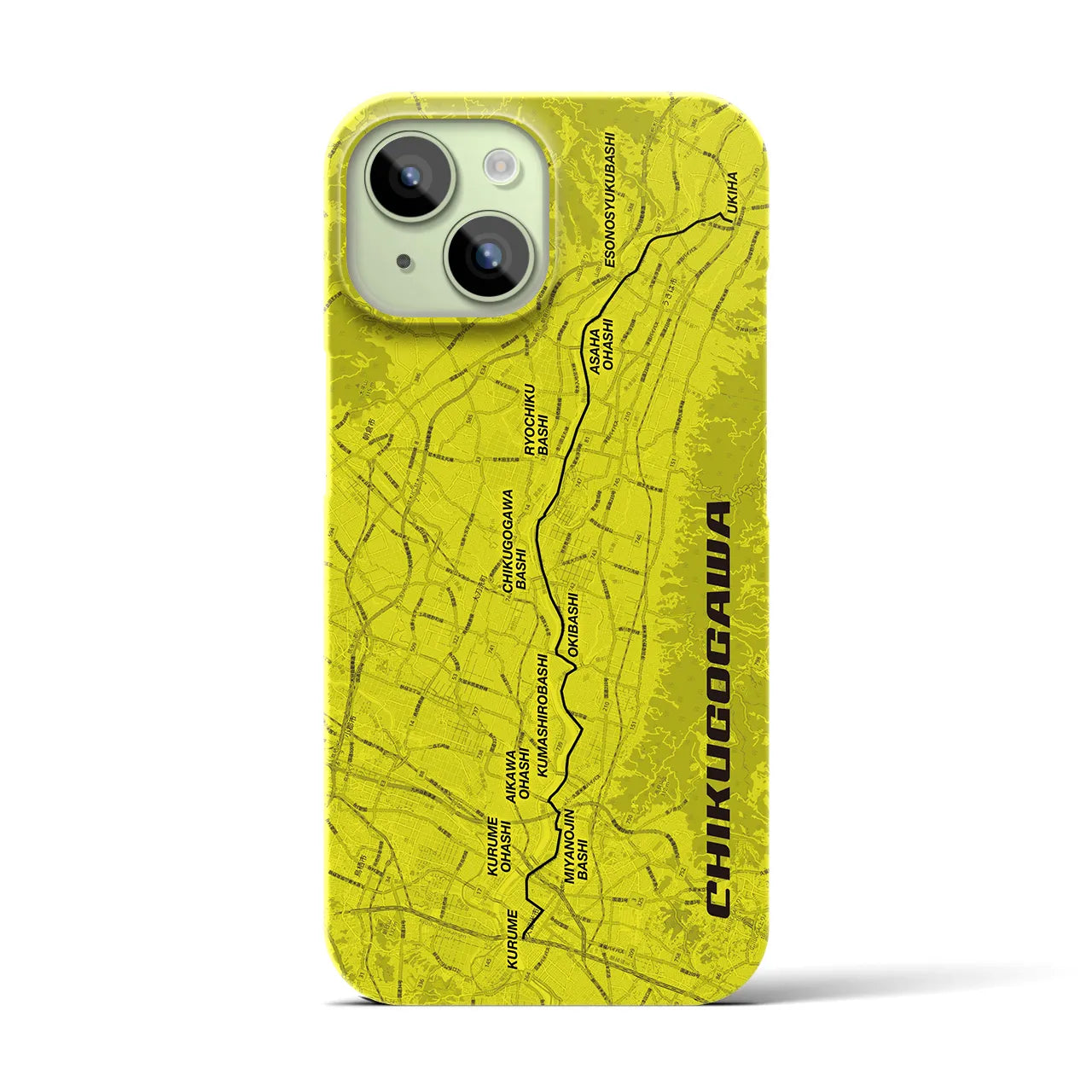 【筑後川(福岡県)】サイクリストiPhoneケース(バックカバータイプ)