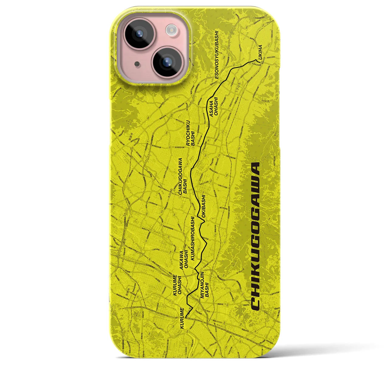 【筑後川(福岡県)】サイクリストiPhoneケース(バックカバータイプ)