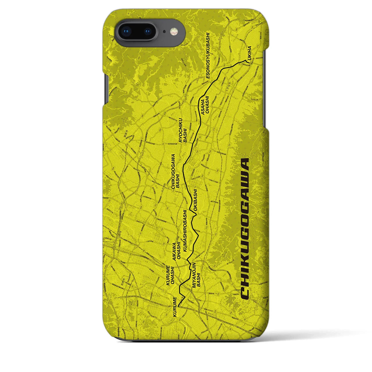 【筑後川(福岡県)】サイクリストiPhoneケース(バックカバータイプ)