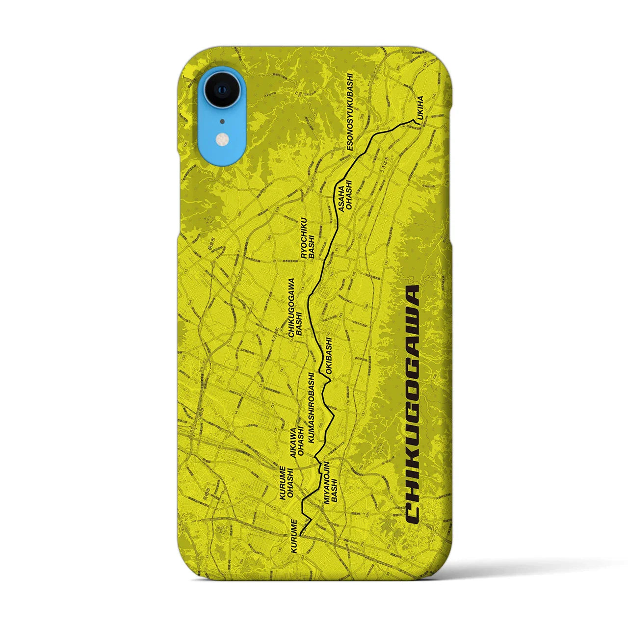 【筑後川(福岡県)】サイクリストiPhoneケース(バックカバータイプ)