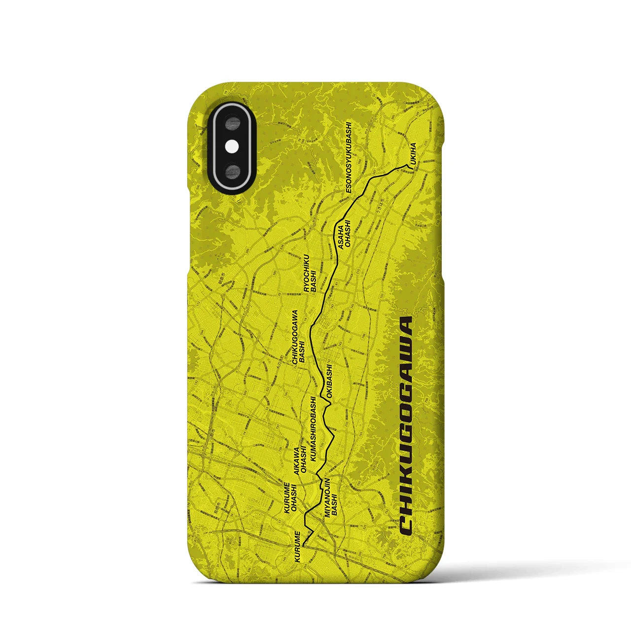 【筑後川(福岡県)】サイクリストiPhoneケース(バックカバータイプ)