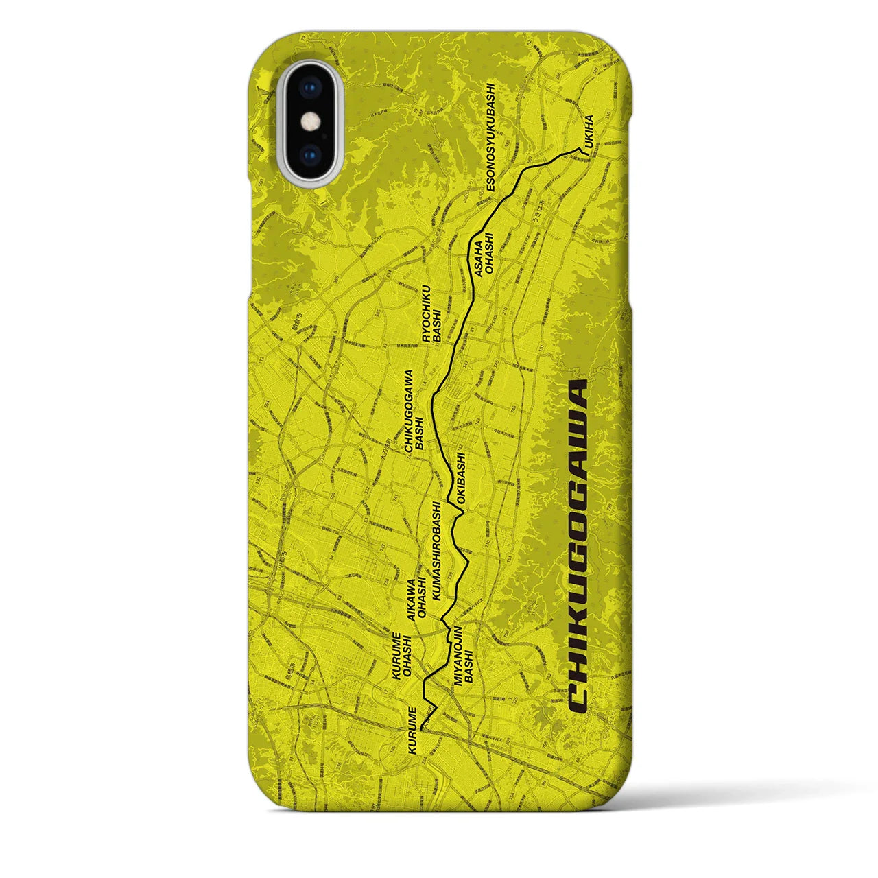 【筑後川(福岡県)】サイクリストiPhoneケース(バックカバータイプ)