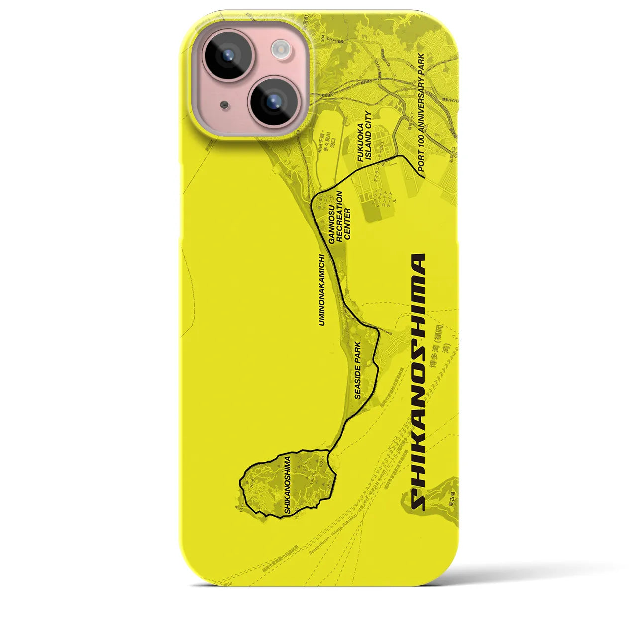 【志賀島2(福岡県)】サイクリストiPhoneケース(バックカバータイプ)