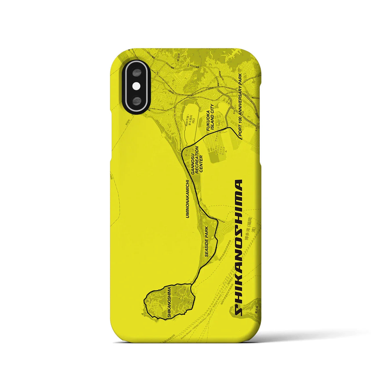 【志賀島2(福岡県)】サイクリストiPhoneケース(バックカバータイプ)
