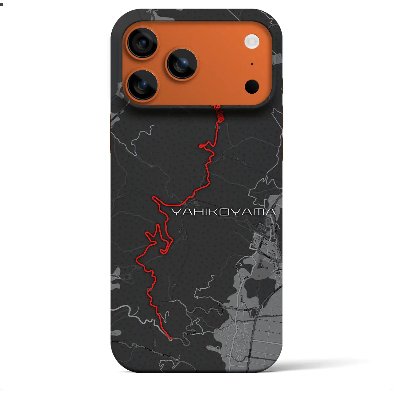 【弥彦山(新潟県)】スカイラインiPhoneケース(バックカバータイプ)チャコール・iPhone 17 Pro Max 用