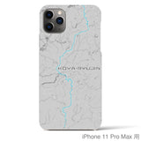 Recipro × Crossfield【高野龍神】地図柄iPhoneケース（バックカバータイプ・アッシュ）iPhone 11 Pro Max 用