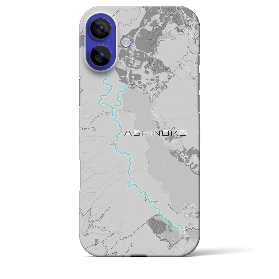 【芦ノ湖(静岡県)】スカイラインiPhoneケース(バックカバータイプ)アッシュ・iPhone 16 Pro Max 用