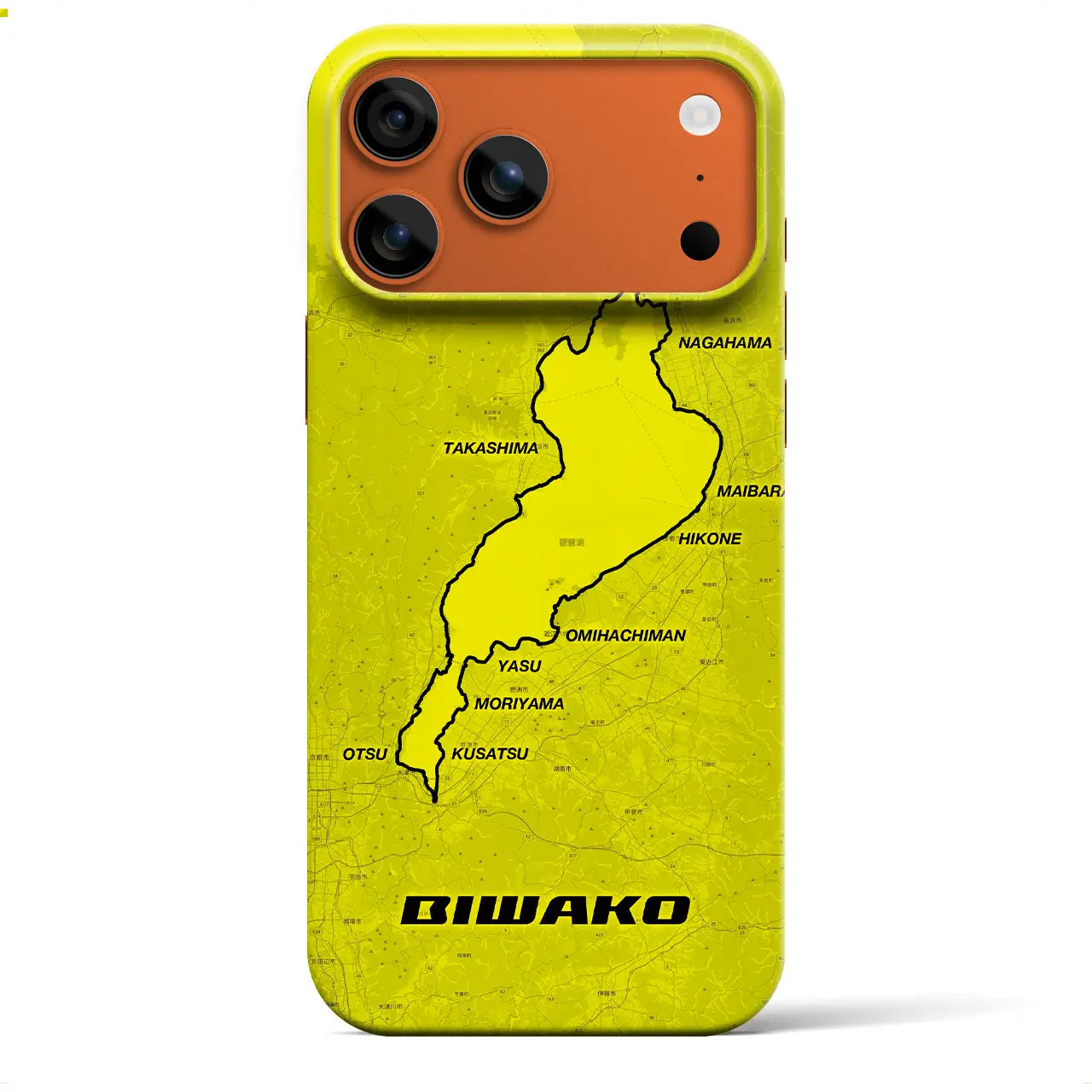 【琵琶湖（滋賀県）】サイクリストiPhoneケース（バックカバータイプ）