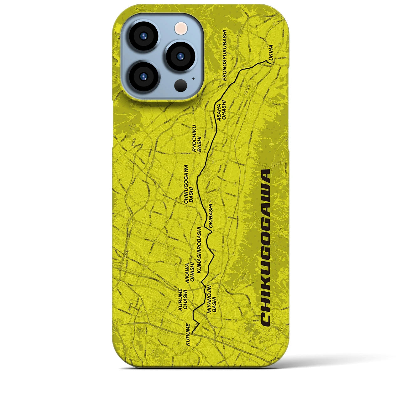 【筑後川（福岡県）】サイクリストiPhoneケース（バックカバータイプ）