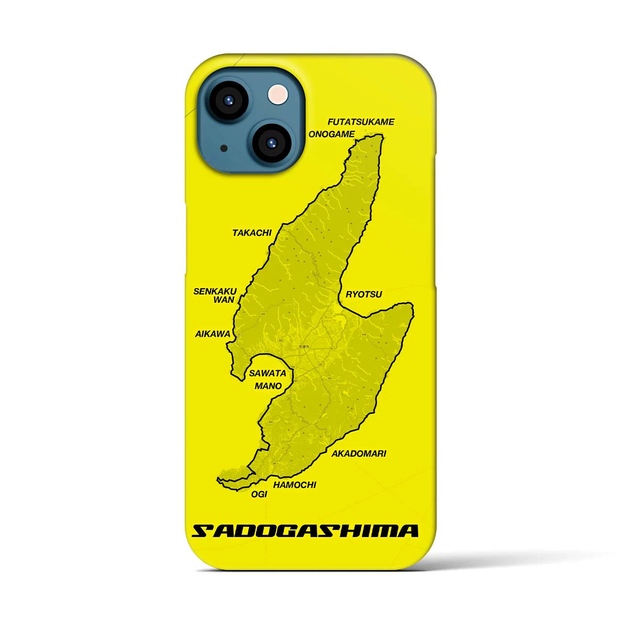 【佐渡島2（新潟県）】サイクリストiPhoneケース（バックカバータイプ）