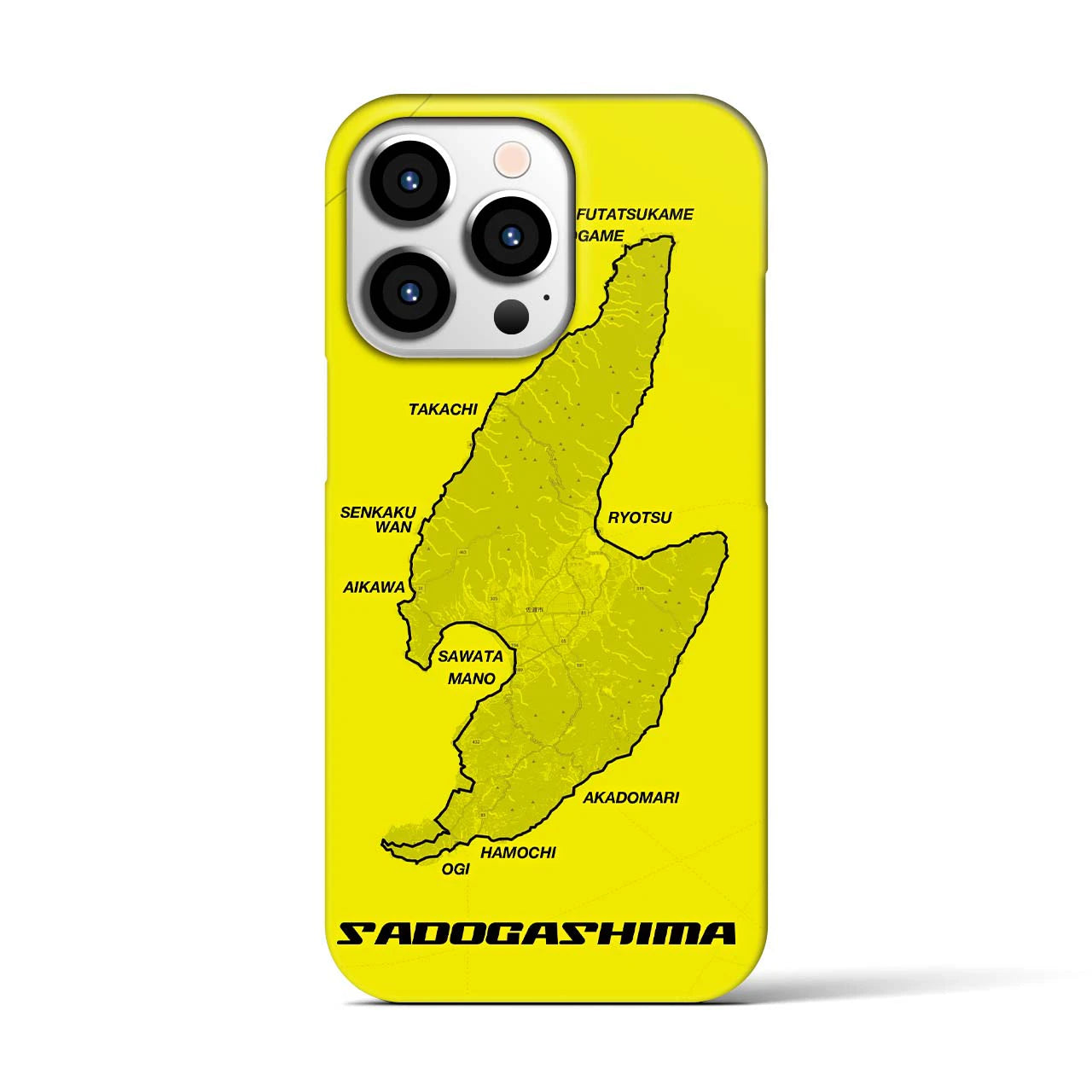 【佐渡島2（新潟県）】サイクリストiPhoneケース（バックカバータイプ）