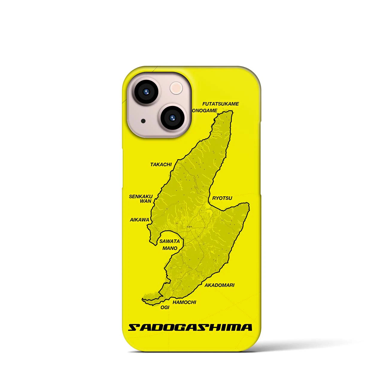 【佐渡島2（新潟県）】サイクリストiPhoneケース（バックカバータイプ）