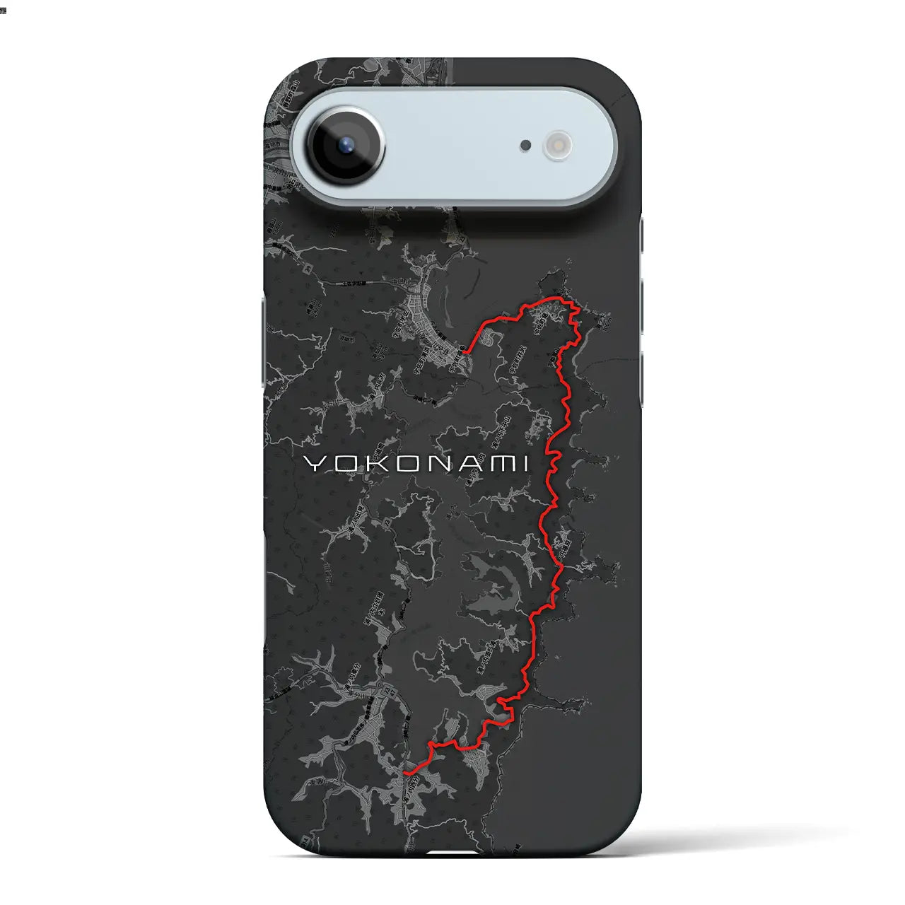 【横浪（高知県）】スカイラインiPhoneケース（バックカバータイプ）チャコール・iPhone 17 Pro Max 用