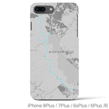 Recipro × Crossfield【芦ノ湖】地図柄iPhoneケース（バックカバータイプ・アッシュ）iPhone 8Plus /7Plus / 6sPlus / 6Plus 用