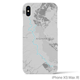 Recipro × Crossfield【芦ノ湖】地図柄iPhoneケース（バックカバータイプ・アッシュ）iPhone XS Max 用