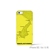 Recipro × Crossfield【淡路島】地図柄iPhoneケース（バックカバータイプ・イエロー）iPhone SE / 5s / 5 用