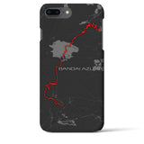 Recipro × Crossfield【磐梯吾妻】地図柄iPhoneケース（バックカバータイプ・チャコール）iPhone 8Plus /7Plus / 6sPlus / 6Plus 用