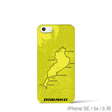 Recipro × Crossfield【琵琶湖】地図柄iPhoneケース（バックカバータイプ・イエロー）iPhone SE / 5s / 5 用