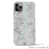 Recipro × Crossfield【伊豆】地図柄iPhoneケース（バックカバータイプ・アッシュ）iPhone 11 Pro Max 用