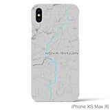 Recipro × Crossfield【高野龍神】地図柄iPhoneケース（バックカバータイプ・アッシュ）iPhone XS Max 用
