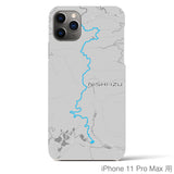 Recipro × Crossfield【西伊豆】地図柄iPhoneケース（バックカバータイプ・アッシュ）iPhone 11 Pro Max 用