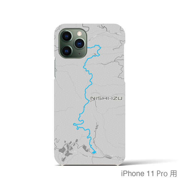 Recipro × Crossfield【西伊豆】地図柄iPhoneケース（バックカバータイプ・アッシュ）iPhone 11 Pro 用
