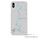 Recipro × Crossfield【西伊豆】地図柄iPhoneケース（バックカバータイプ・アッシュ）iPhone XS Max 用