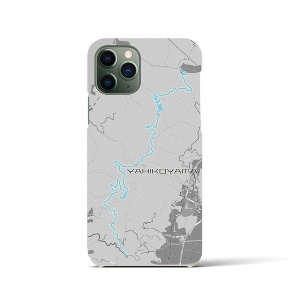 Recipro × Crossfield【弥彦山】地図柄iPhoneケース（バックカバータイプ・アッシュ）iPhone 11 Pro 用